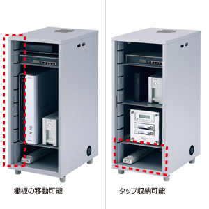 CP-KBOX3 サンワサプライ NAS HDD ネットワーク機器収納ボックス 高さ