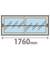 上置き2段・幅1760・ガラス引戸