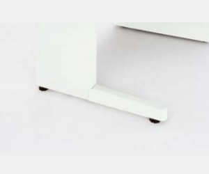 XEHH107F-WH ナイキ 平デスク 幅1000mm 本体：ホワイト 天板：ホワイト
