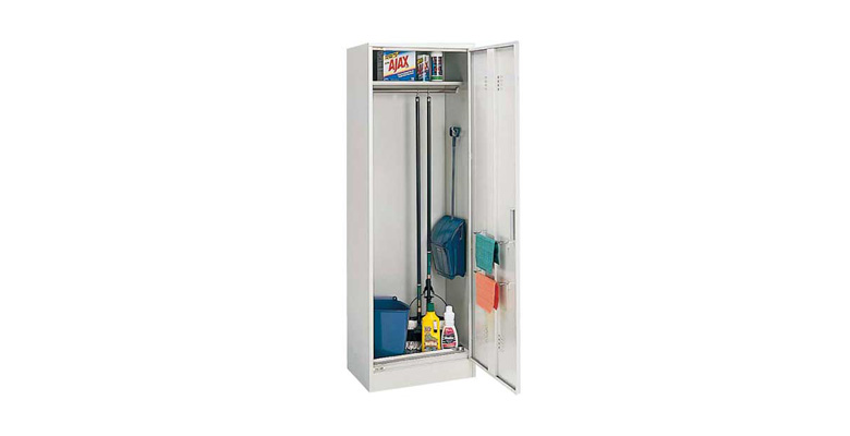 オカムラ　1人用ロッカー　掃除用具入れ　W330『中古美品』 中古オフィス1人用ロッカーの販売