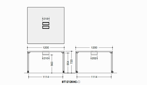 寸法図（BT1212KHC）