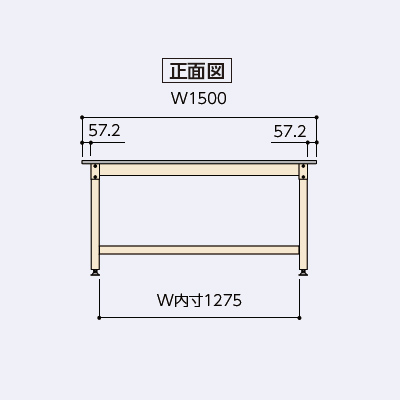 SVM-1575-MG 山金工業 ワークテーブル 800シリーズ 固定式 幅1500 奥行