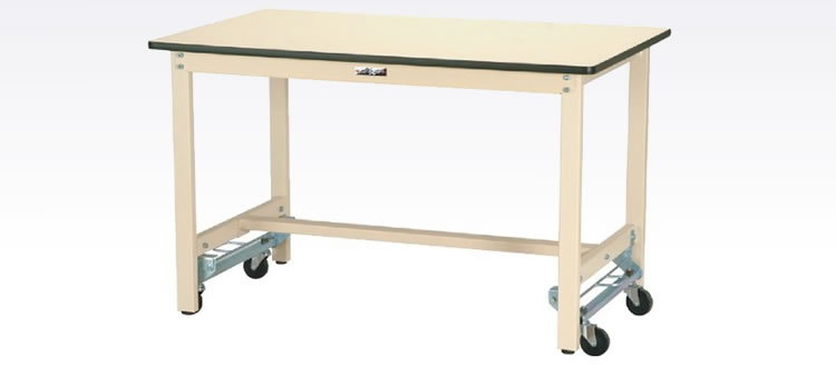 山金工業 ワークテーブル500シリーズ 固定式 メラミン天板 SJM-1260 幅1200×奥行600×高さ740mm作業テーブル 作業机