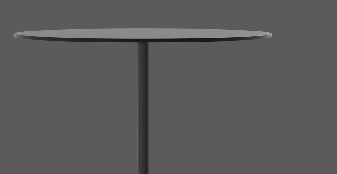 薄く美しいシルエットのnelテーブル