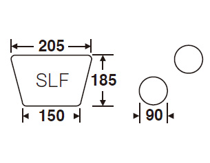 DS-168-617-8 テラモト スチール製屑入 トリムSLF ステンレストップ