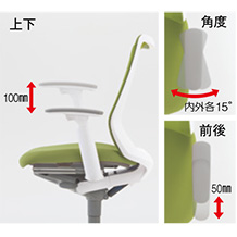 アジャストアーム<br>※稼働肘タイプのみ