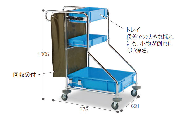 ビルメンカートF・寸法