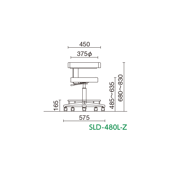 寸法図（SLD-480L-Z）