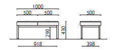 2人掛け