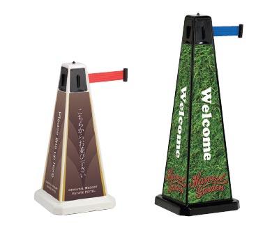 パーテーションの用途に、<br>フルカラーの表示面で訴求力をプラス。