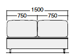 フィナンシェ_2人掛けソファ形状