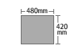 天板 幅480×奥行420mm