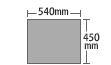 天板 幅540×奥行450mm