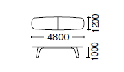 H1000×幅4800mm寸法図