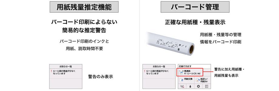 用紙残量の管理がより快適に