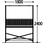 高さ2400×幅1800mm