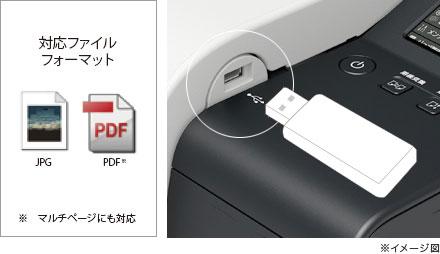 USBメモリーからのダイレクト印刷