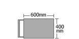 天板幅600×奥行400mm