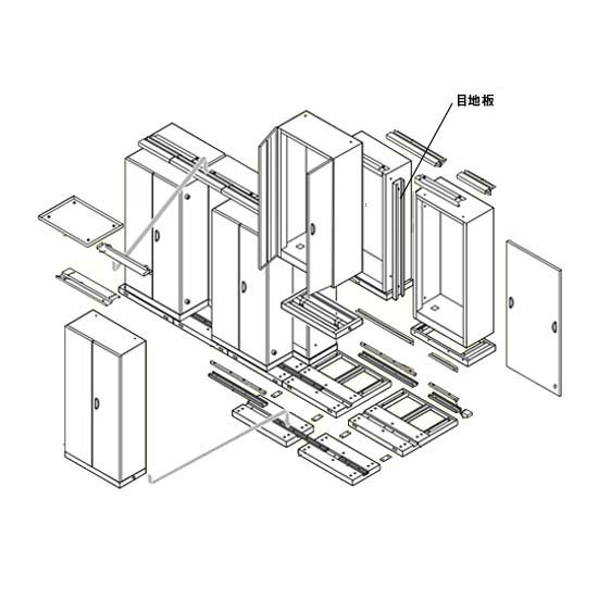 目地版セット位置の例