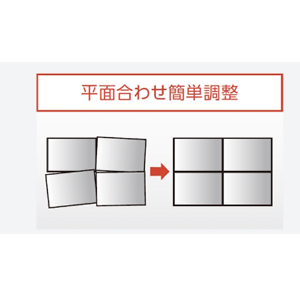 簡単なディスプレイ面合わせ