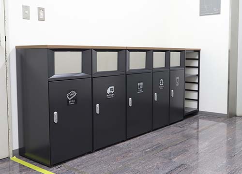 ゴミ箱別注対応品の設置例1