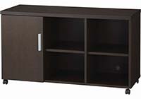 サイドワゴン 幅1200×奥行450×高さ670mm ダークブラウン