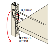 落下防止レバー