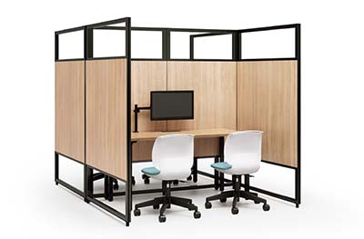 フレームパーティション施工例3