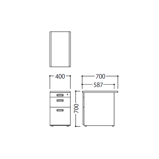 寸法図(LCS袖机) 寸法図(LCS袖机)