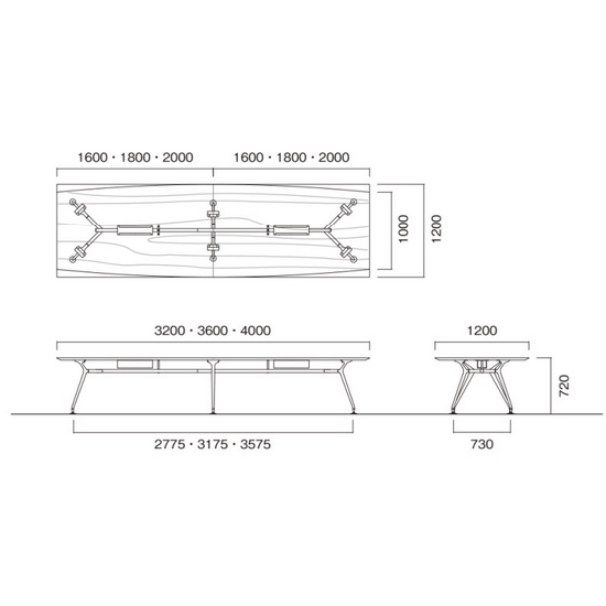 寸法図 ARD幅3200～4000mm共通