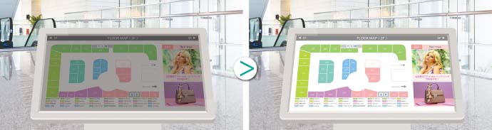 視野角・高輝度・高視認性