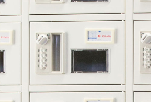 窓付きロッカー