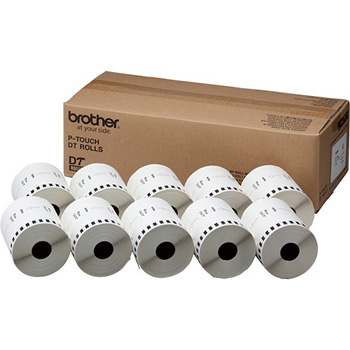 BROTHER DT-245 DTテープ 長尺紙テープ 90mm×34m 白/黒文字