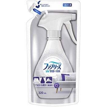 P&G PG0279 ファブリーズ ダブル除菌 アルコール成分入り 無香料 つめかえ用 320ml