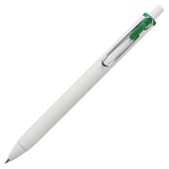 三菱鉛筆 UMNS05.6 ゲルインクボールペン ユニボール ワン 0.5mm (411-5696)1本 グリーン (軸色:オフ