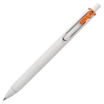 三菱鉛筆 UMNS38.4 ゲルインクボールペン ユニボール ワン 0.38mm (411-5450)1本 0.38mm オレン