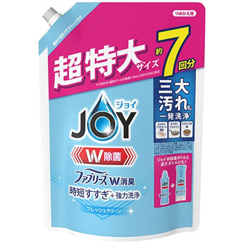 P&G PG118660 除菌ジョイ コンパクト W消臭 フレッシュクリーン つめかえ用 超特大 910ml