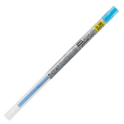 三菱鉛筆 UMR10938.8 スタイルフィット ゲルインクボールペン リフィル 0.38mm ライトブルー 10本セット