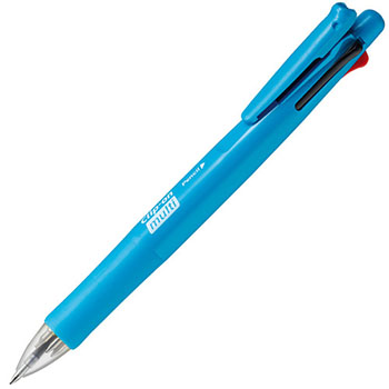 ゼブラ B4SA1-FBL 多機能ペン クリップ-オン マルチF  軸色 (419-0295)1本 フレッシュブルー