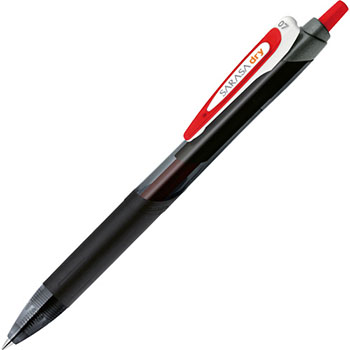 ゼブラ JJB31-R ジェルボールペン サラサドライ 0.7mm 赤 (212-1286)1本