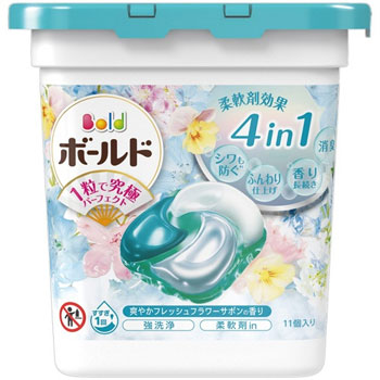 P&G PG140258 ボールド ジェルボール 4D 爽やかフレッシュフラワーサボンの香り 本体