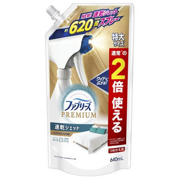 P&G PG162908 ファブリーズ プレミアム 速乾ジェット ふんわりおひさまの香り つめかえ用 特大 640ml