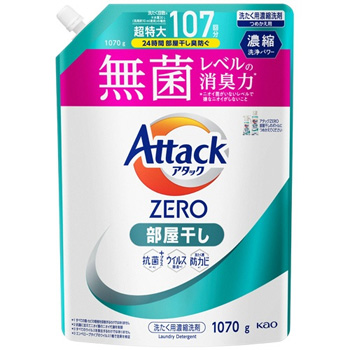 花王 435682 アタックZERO 部屋干し用 つめかえ用 1070g