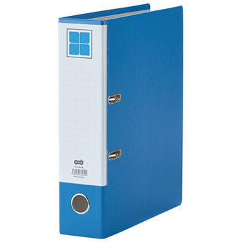 TLFA4M-BL レバー式アーチファイル A4タテ 2穴 580枚収容 汎用品 (912-2344)1セット=10冊 58m