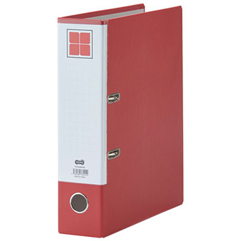 TLFA4M-RD レバー式アーチファイル A4タテ 2穴 580枚収容 汎用品 (912-2368)1セット=10冊 58m