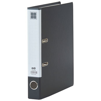 TLFA4S-BK レバー式アーチファイル A4タテ 2穴 280枚収容 汎用品 (411-8222)1冊 28mmとじ 背幅