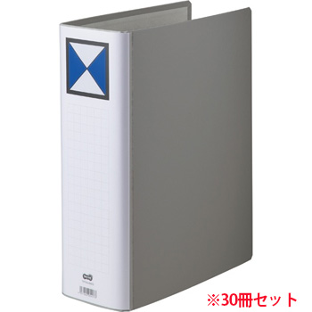 TPFA4-8WG 両開きパイプ式ファイル A4タテ 800枚収容 80mmとじ 汎用品 (914-5645)1セット=30冊