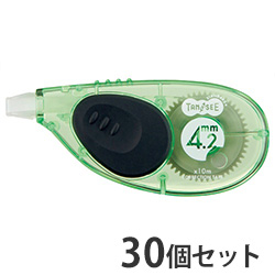 ZCT-TS4GTN 修正テープ ヨコ引き 4.2mm幅×10m グリーン 汎用品 (913-1939)1セット=30個