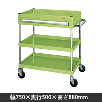 CSPA-758FSNU サカエ 3段ニューCSパールワゴン ナイロンウレタン車 CSPA-758FSNU サカエ 3段ニューCSパールワゴン ナイロンウレタン車
