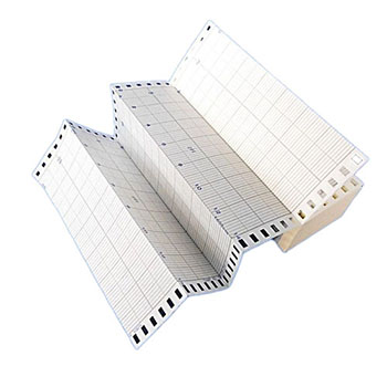 小林クリエイト 100-070-014-1(社名入り) 計測用 折畳記録紙 幅113.5×長さ16.2m 1セット＝10冊 純正